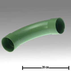 CODO PVC VERDE 90° 63 MM