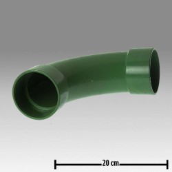 CODO PVC VERDE 90° 90 MM