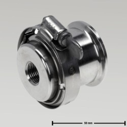 VALVULA INOX CLAMP 1 1/2 AIRE SOPLADO