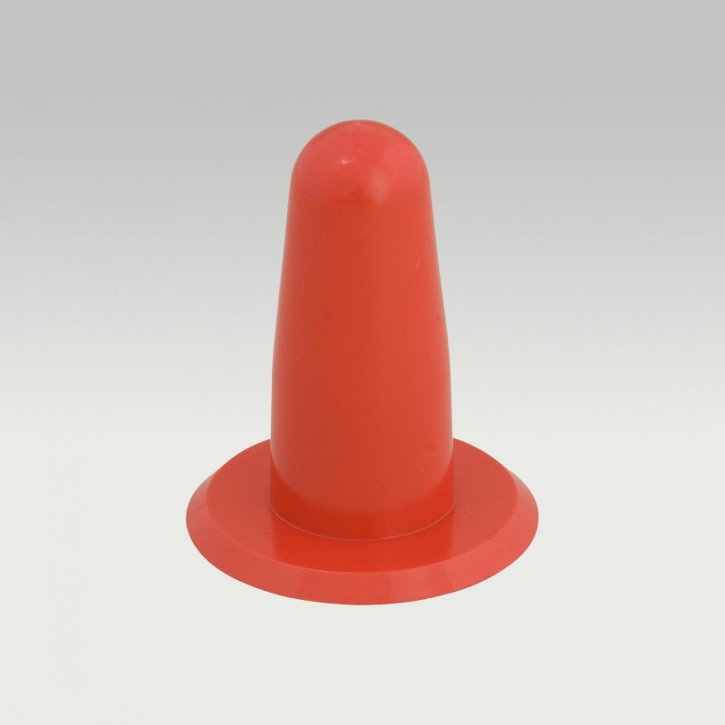 TAPON DE PEZONERA PLASTICO ROJO