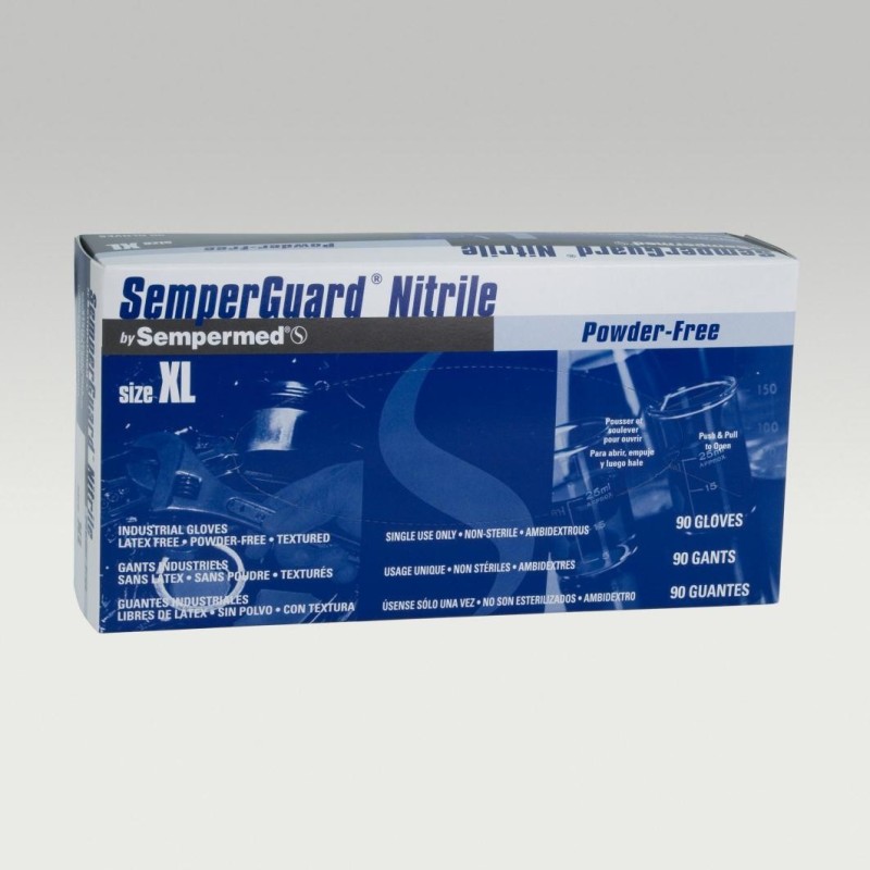 GUANTE NITRILO AZUL EXTRA GRANDE
