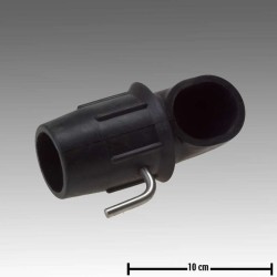 CODO DE ALIMENTACION CON VALVULA 52 MM