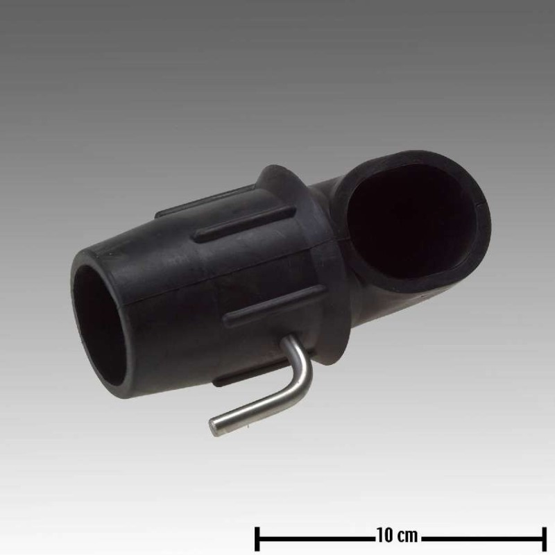 CODO DE ALIMENTACION CON VALVULA 52 MM